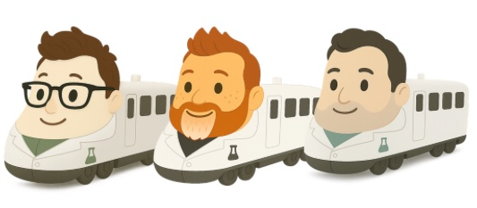 The 3 Dads trains