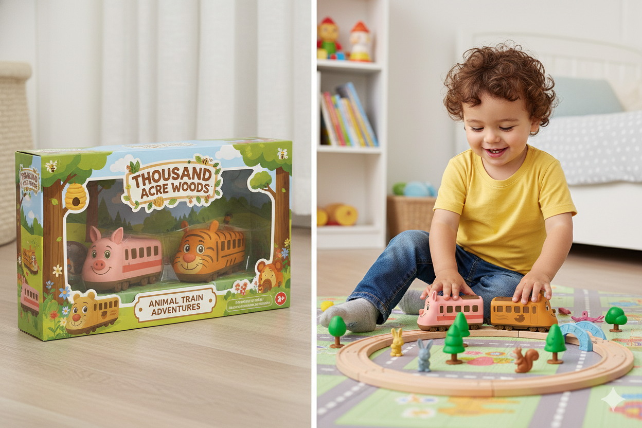 100-Acre Woods Train Adventure Playset