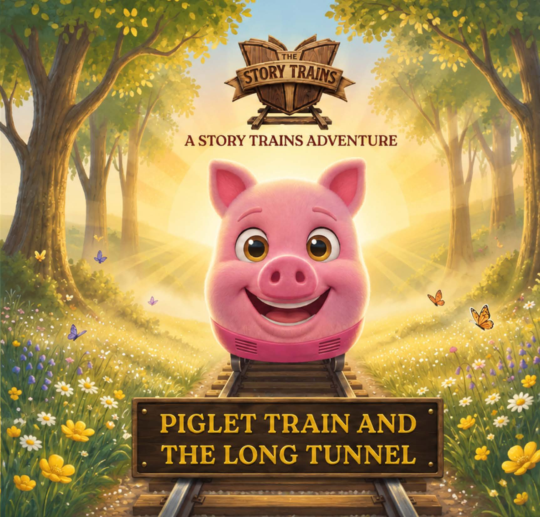 Piglet Train and the Long Tunnel — book cover